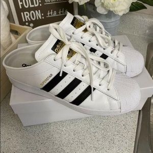 Adidas superstar slip on shoes